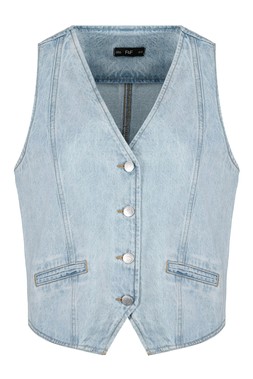 Blue Denim Waistcoat