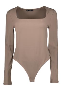 Neutral Square Neck Slinky Bodysuit