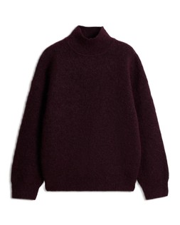 Burgandy Turtle Neck Jumper