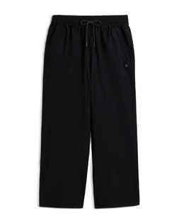 Black Waterproof Wide Leg Trouser