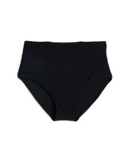 Textured High Waist Bikini Pant