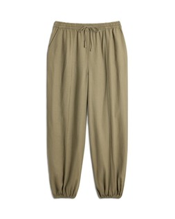 Khaki Sage Linen Balloon Trouser