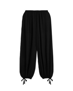 Black Beach Sheer Balloon Trouser