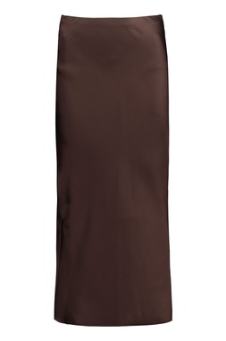 Brown Satin Slip Skirt £19.50- embargoed until 27th October 2025