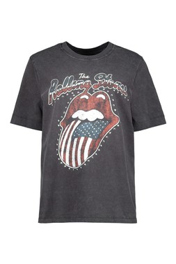 Charcoal Grey Rolling Stones Tee