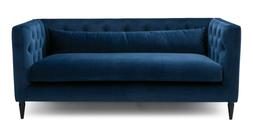 DFS Mya Three-Seater Sofa in Simply Wool Look in Indigo Blue