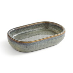 Reactive Glaze Soap Dish Green