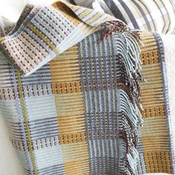 TASARA OCHRE WOVEN THROW BLDG0249