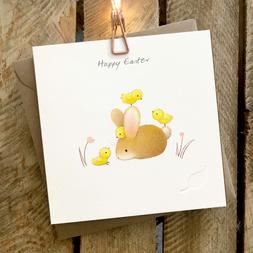 Owl’s nest Happy Easter card