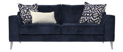 Mayfair 3 Seater in Soft Chenille Navy, &pound;949