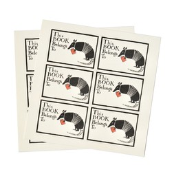 Twelve Bookplates Armadillo