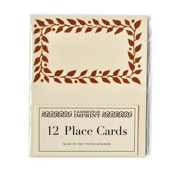 Pack of Twelve Cocoa Place Cards