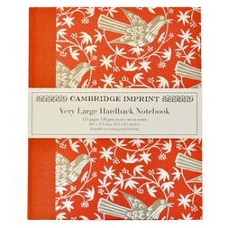 Very Large Hardback Notebook Songbird Rosehip