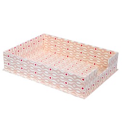 A4 Letter Tray Persephone Pink and Raspberry
