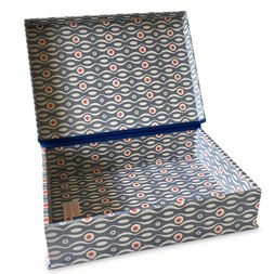 A4 Box File Persephone Cornflower and Red