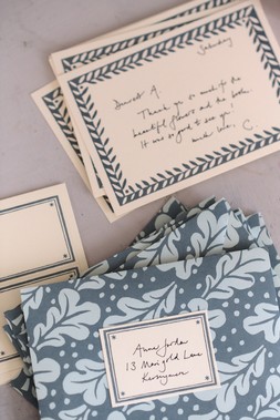 Set of Notecards and Envelopes Quercus Duck Egg
