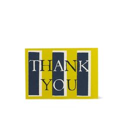 Thank You Card Yellow and Navy