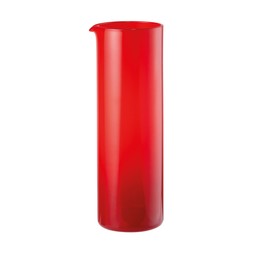 Kitchen 60s Summer red cylindrical tall Glass Jug 5.99