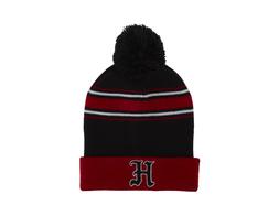 TK Maxx Black & Red Hat With Pompom £5.99
