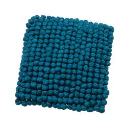 Blue Knitted Throw