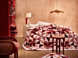 Burgundy & Pink Gingham Patchwork Quilt £165