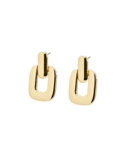 Bridey Gold Tone Rectangular Drop Stud Earrings £19.5