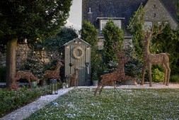 Country Christmas outdoor lighting