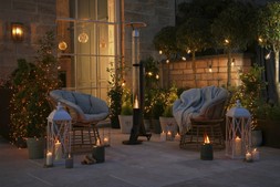 Country Christmas outdoor heating