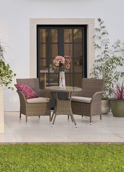 Outdoor Oasis Alps Mocha Bistro Set