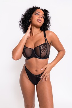 ORNATE BALCONY BRA $84.00, &pound;42.00, &euro;68.00, CAD$110.00 & ORNATE THONG $46.00, &pound;22.00, &euro;34.00, CAD$55.00