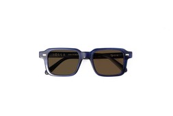 Angus in Stone Blue with Custom Brown lenses