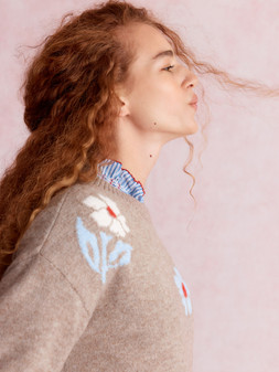 Fenn Floral Jumper Mink
