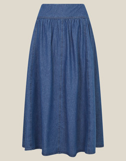 Paloma Denim Midi Skirt Blue