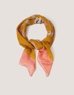Samara Floral Square Silk Scarf