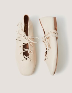 Grace Ghillie Flats Ivory