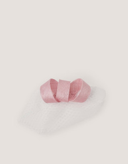 Alexia Twist Veil Fascinator Hair Slide Pink