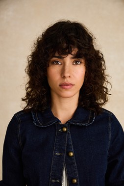 Sadie Frill Denim Jacket Blue