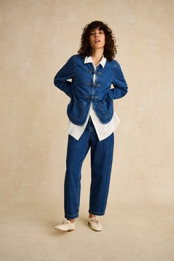 Lauren Knot Denim Jacket Blue