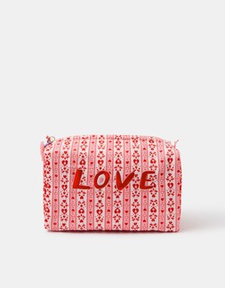 Valentines Love Wash Bag Pink