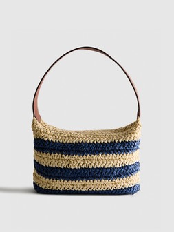 PRIMARK STRAW STRIPE SHOULDER BAG £14 €16 $20 RON80 PLN70 CZK415