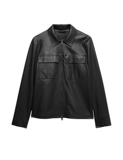 Autograph Lightweight Leather Jacket, Black, £229