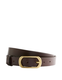 M&S Leather Belt, Chocolate, £16