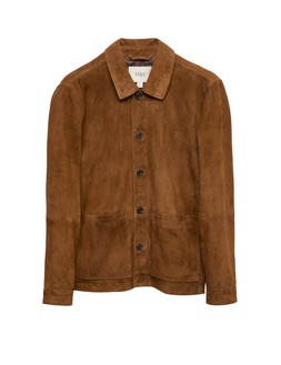 M&S Suede Button Through Overshirt